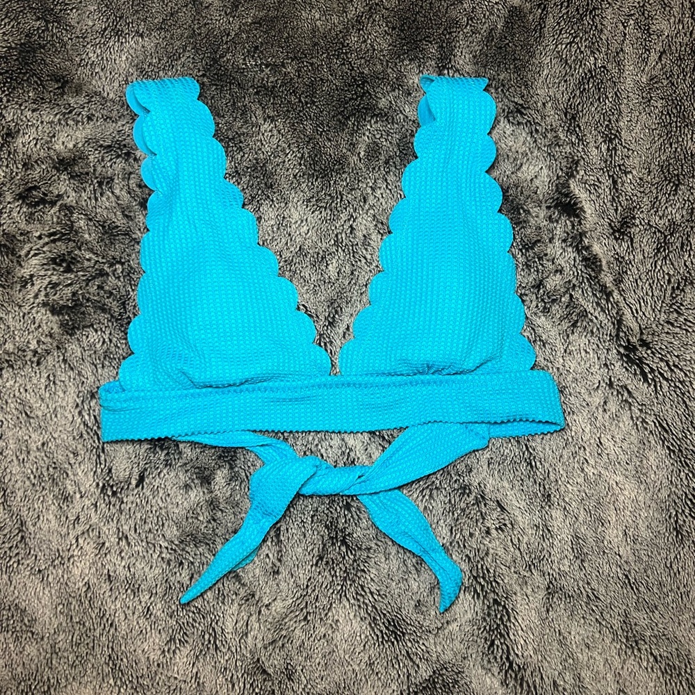 AERIE blue bikini top